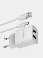 Зарядное устройство Borofone BA53A, 2 x USB, 1 m, Micro-USB / Type-C