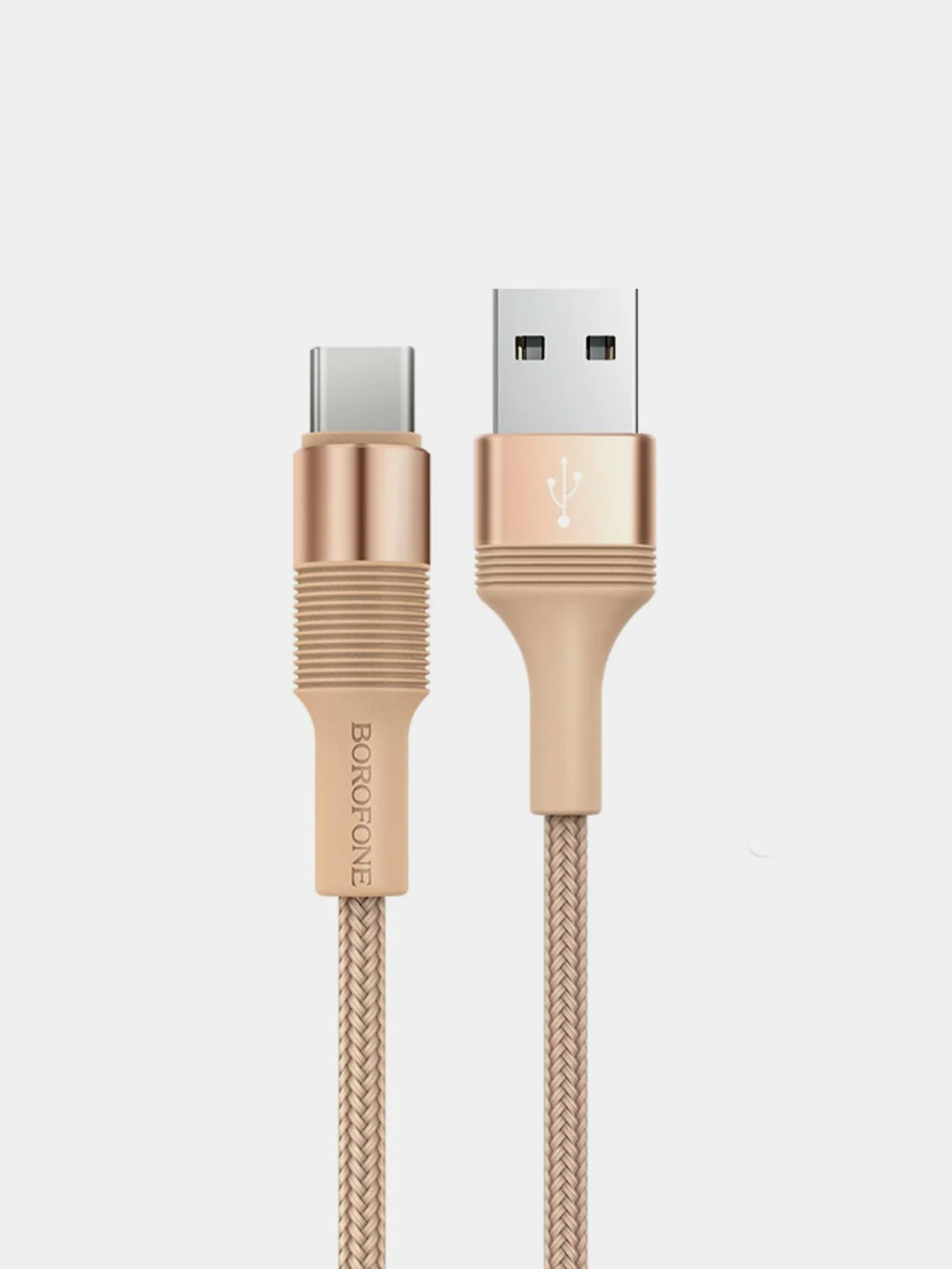 Золотой кабель зарядный Borofone BX21 Type-C, для Android