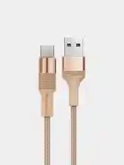Золотой кабель зарядный Borofone BX21 Type-C, для Android