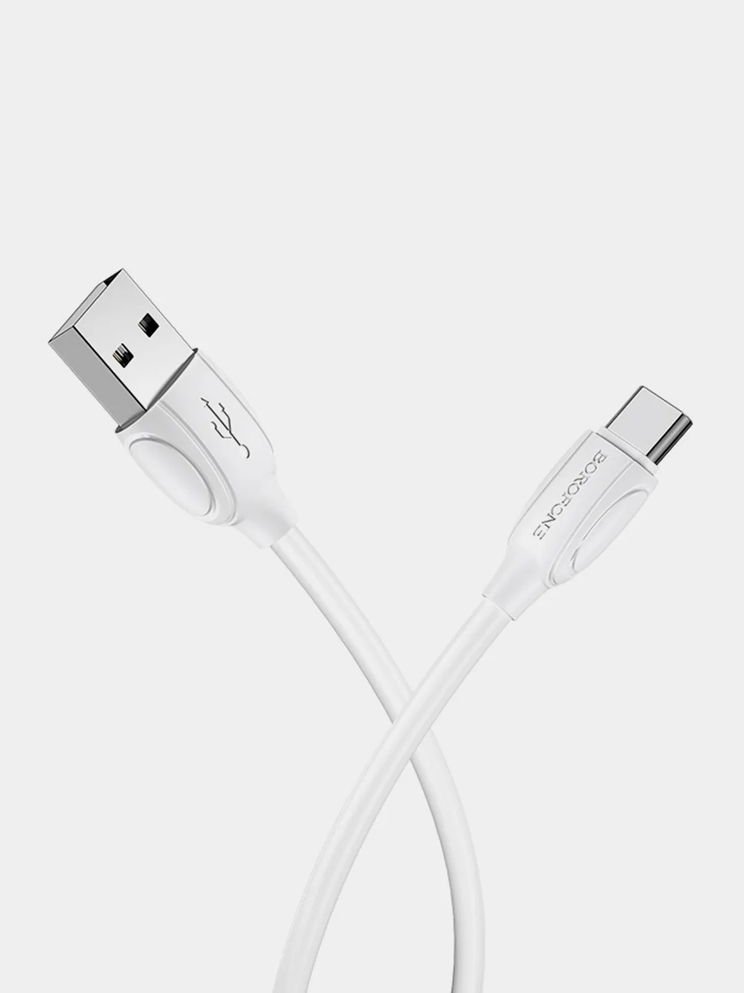 Белый кабель зарядный Borofone BX19 Type-C, для Android