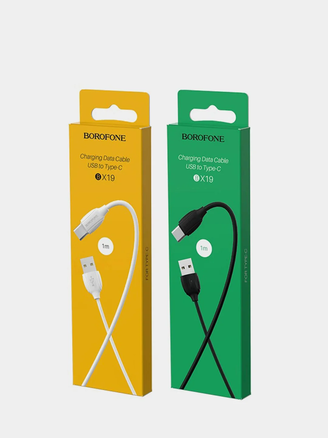 Белый кабель зарядный Borofone BX19 Type-C, для Android