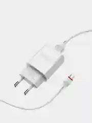 Белый сетевое зарядное устройство Borofone BA20A, 1 x USB, до 2.1А, с кабелем Micro-USB, для Android