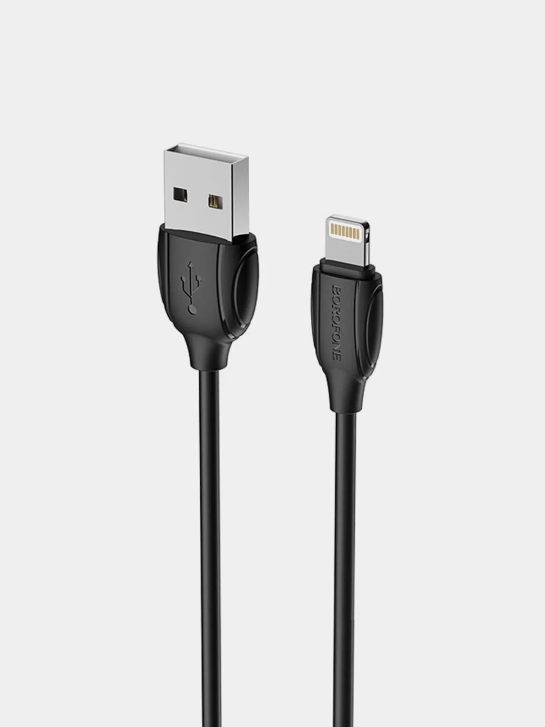 Черный кабель зарядный Borofone BX19 (1м, USB/Lightning) для Apple iPhone