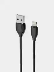 Черный кабель зарядный Borofone BX19 (1м, USB/Lightning) для Apple iPhone