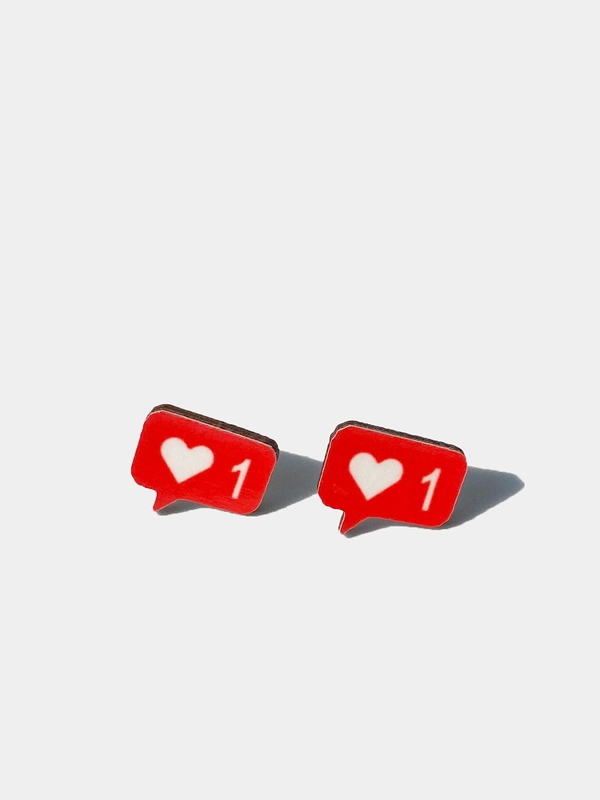 Серьги-пусеты "Like"