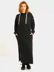 Платье худи с капюшоном,длинное,теплое,LILIANS