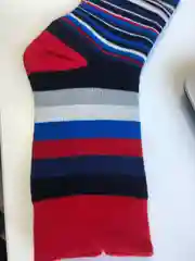 Красный носки мужские в полоску