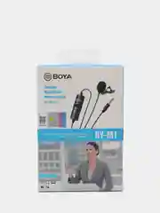 Микрофон петличный BOYA BY-M1 Jack 3,5мм+6.3мм - петличка для телефона aux 6м