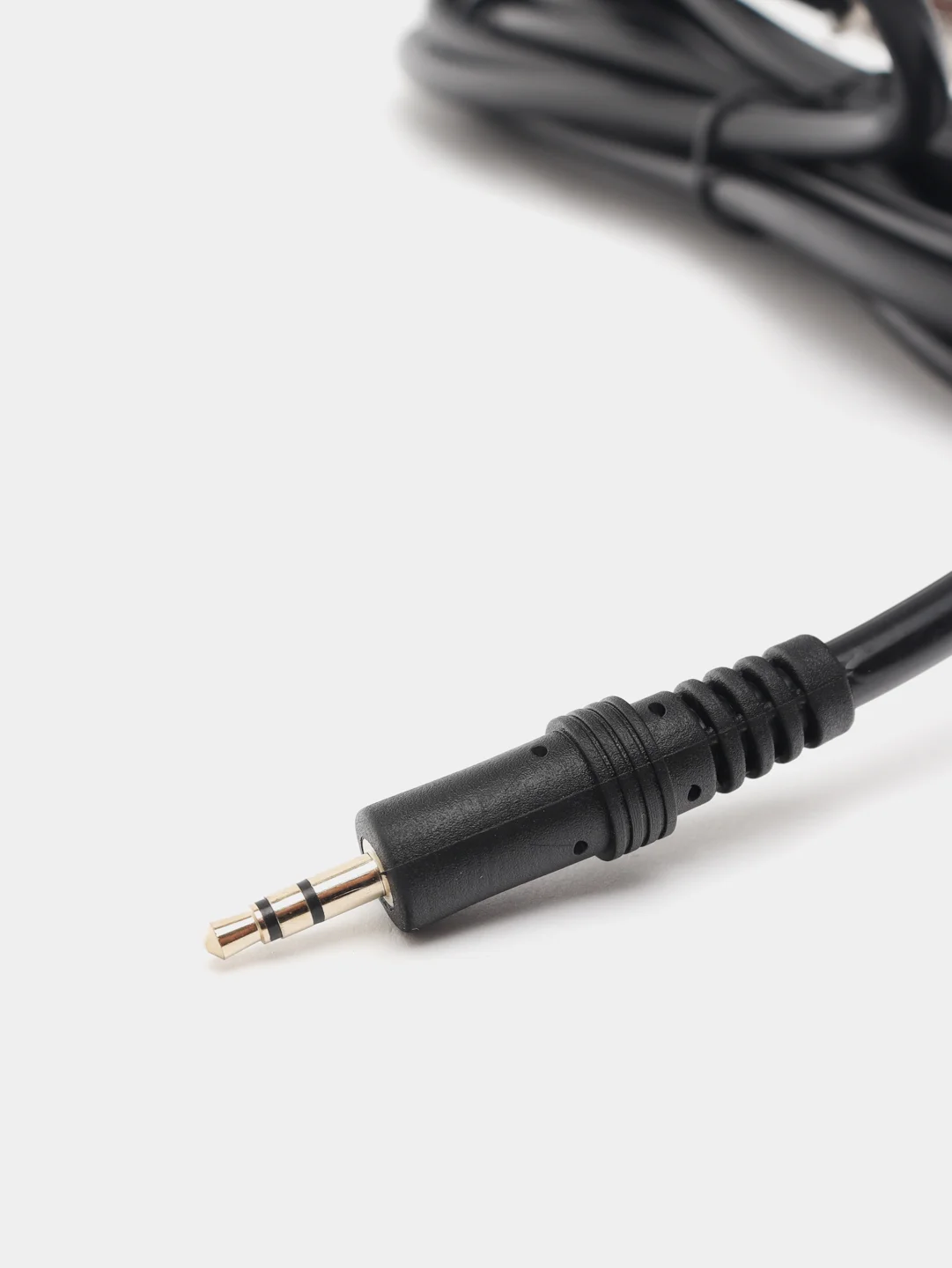 Микрофонный аудио кабель-переходник с XLR на 3,5мм jack - 2,5 м