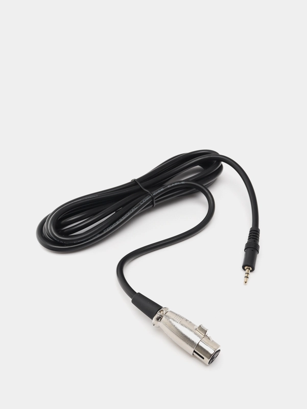 Микрофонный аудио кабель-переходник с XLR на 3,5мм jack - 2,5 м
