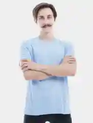 Голубой футболка мужская