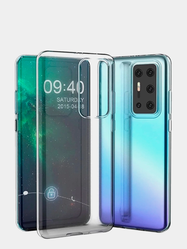 Чехол для Huawei P40 прозрачный силиконовый