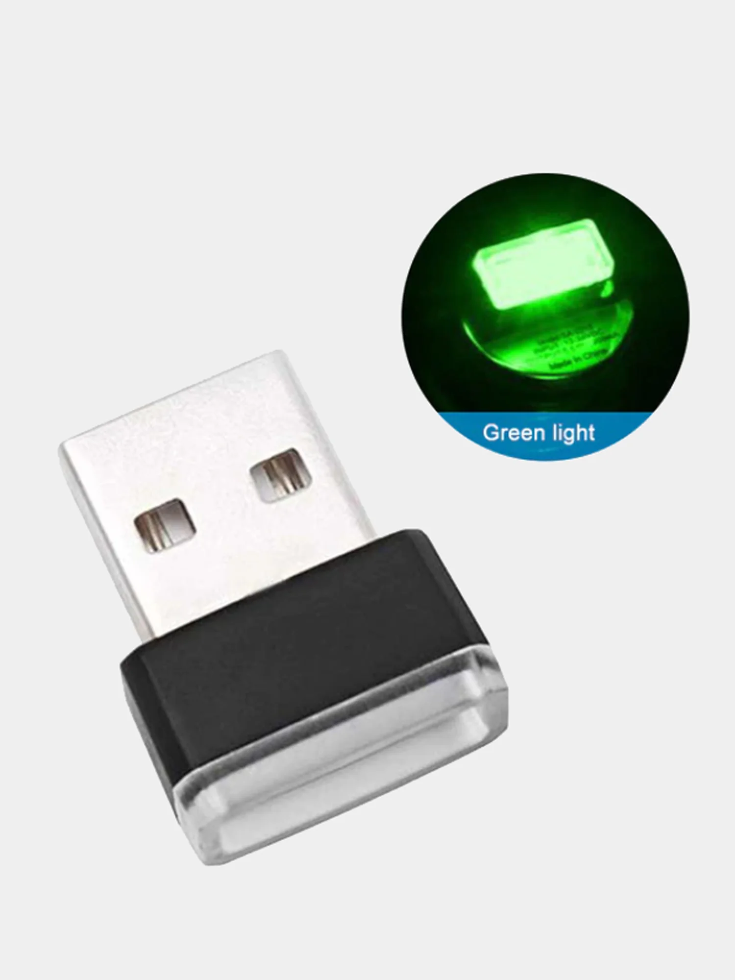Зеленый usb-светильник мини