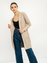 Кардиган вязаный свободного кроя без застежек Knit