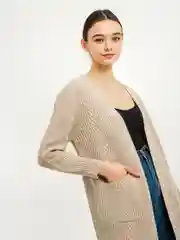 Кардиган вязаный свободного кроя без застежек Knit