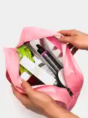 Белый косметичка,  сумка органайзер  для посещения бассейна  Wahsbag