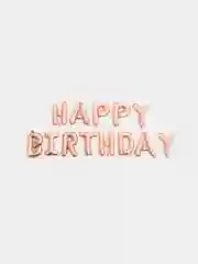 Золотой шары "HAPPY BIRTHDAY" - "С Днем Рождения"