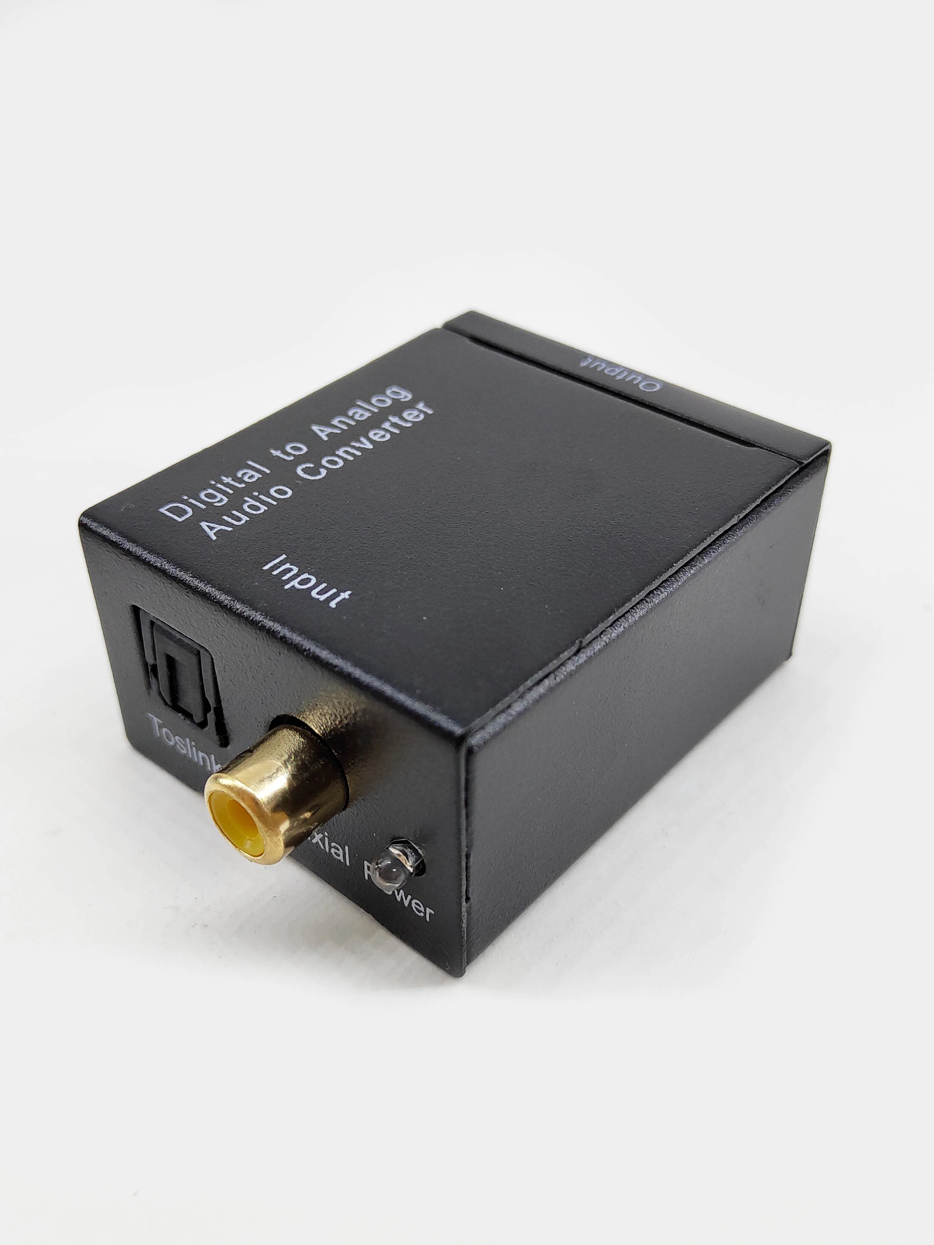 Угольный аудио конвертер цифрового звука optical toslink в аналоговый RCA