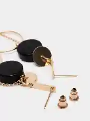 Серебряный серьги "Fusion"