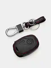 Кожаный чехол для смарт ключа красная нить Honda Accord, Fit, CRV, Civic,Spirior,City №701