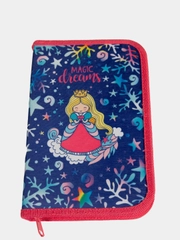 Пенал каркасный PRINCESS-MERMAID, Schoolformat, 1 секция, 130 х 200
