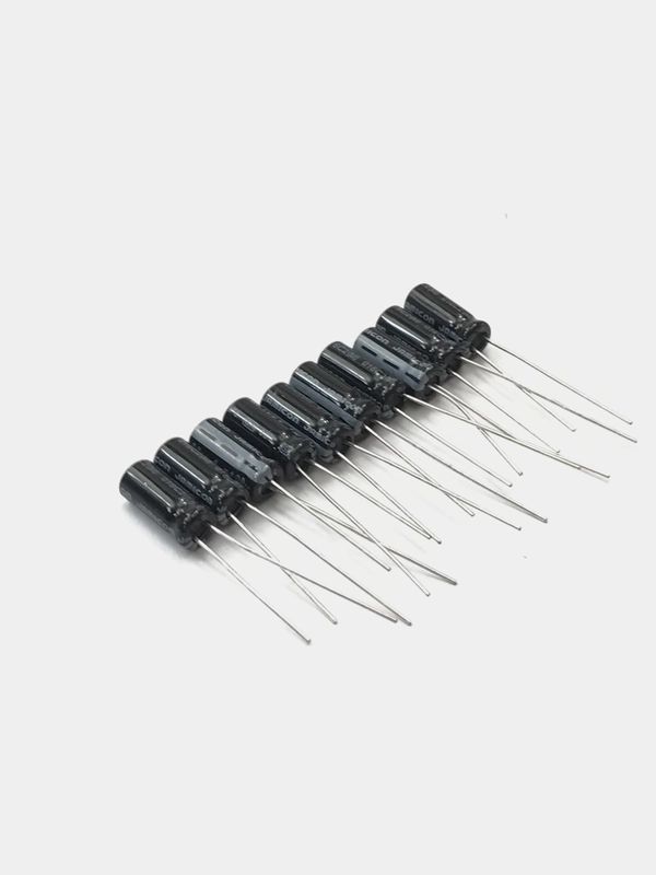 10 штук 1мкф 100В Конденсатор электролитический 1UF 100V 105C 5х11мм JB