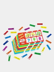 Игры с прищепками "Учим цифры"