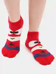 Коралловый носки короткие унисекс с супергероями, 2 пары