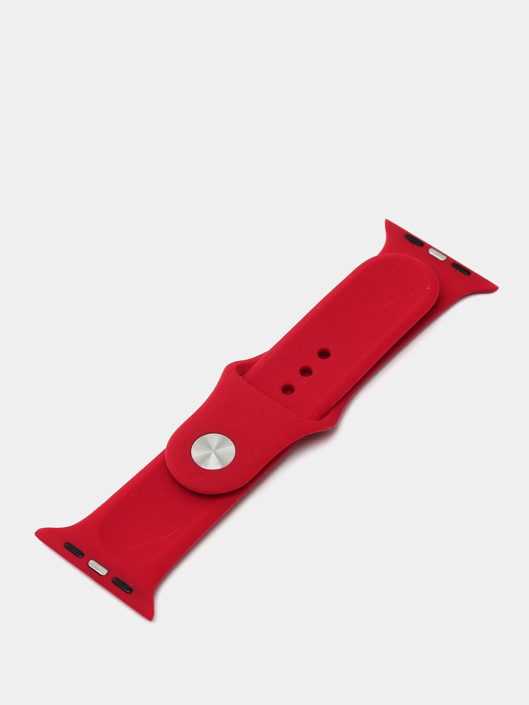 Красный силиконовый ремешок для Apple Watch   38/40 42/44