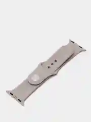 Бежевый меланж силиконовый ремешок для Apple Watch   38/40 42/44