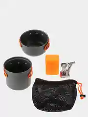 Набор посуды для приготовления пищи, котелок и горелка