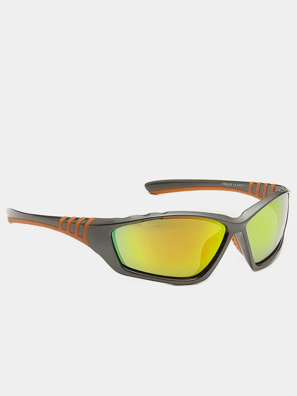 Солнцезащитные поликарбонатные спортивные очки Eyelevel "Armour", красный