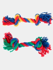 Игрушка канатная, для собак, 2 узла, 20-25 см