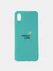 Бирюзовый чехол силиконовый на Samsung Galaxy A02