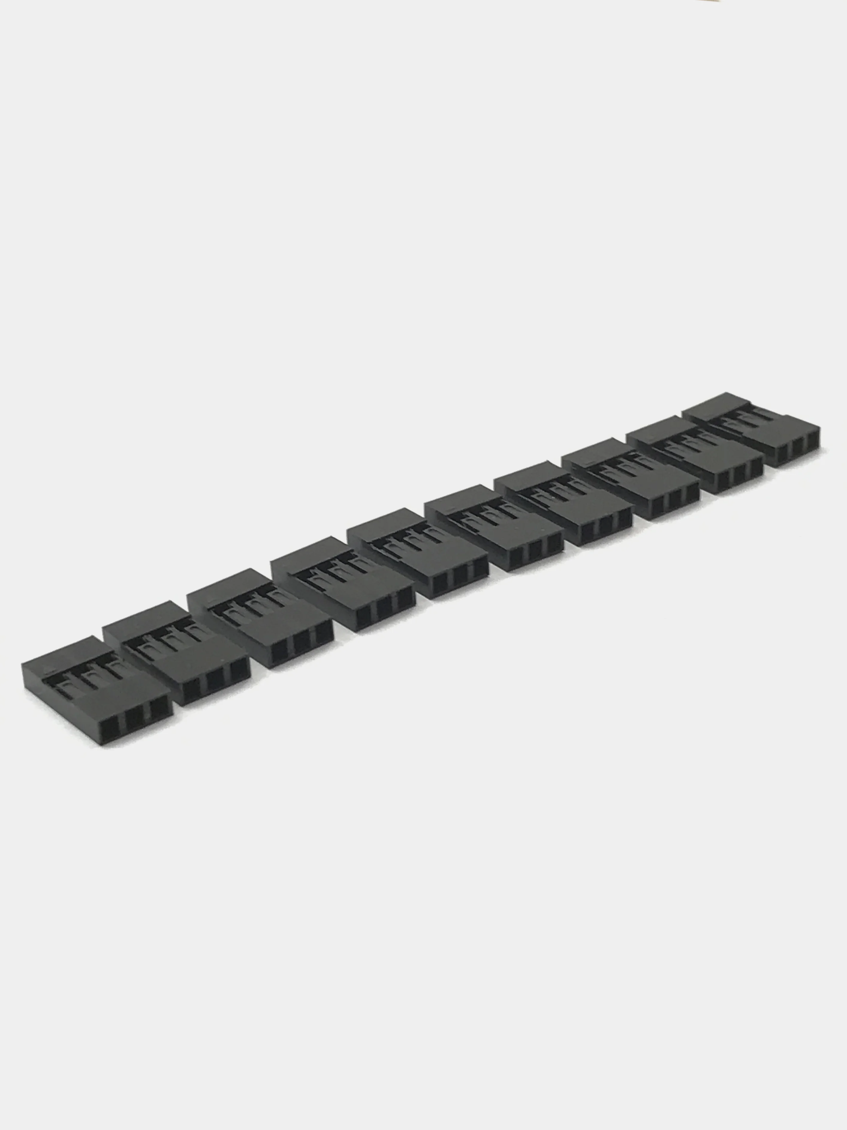 Разъем Dupont 3pin 2.54мм BLS-3 (без контакта, только корпус) (10 штук)