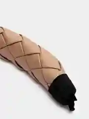 Ободок кожаный плетёный