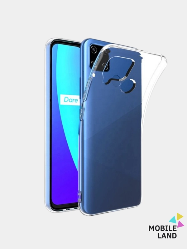 Чехол для Realme C15 / С12 / C25 прозрачный силиконовый