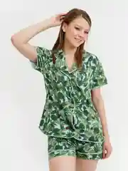 Женская пижама с шортами "Кактусы"