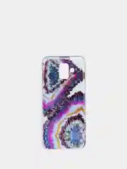 Коралловый меланж чехол Samsung Galaxy A6 (2018), Самсунг Галакси А6 силиконовый с мраморным рисунком