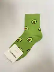 Зеленый носки хлопковые с рисунком. AMIGOBS