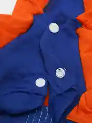Комбинезон двухцветный для собак, с капюшоном