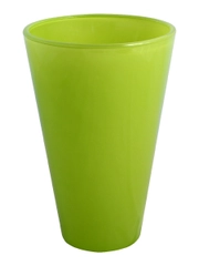 Кашпо NiNaGlass проз.крш.св.зел