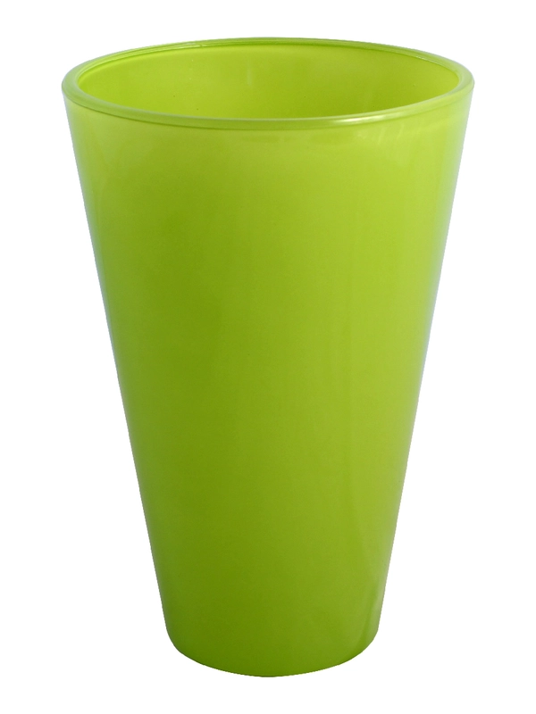 Кашпо NiNaGlass проз.крш.св.зел