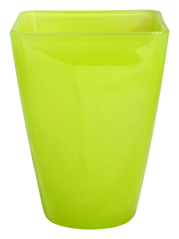 Кашпо NiNaGlass "Холли" проз.крш.св.зел