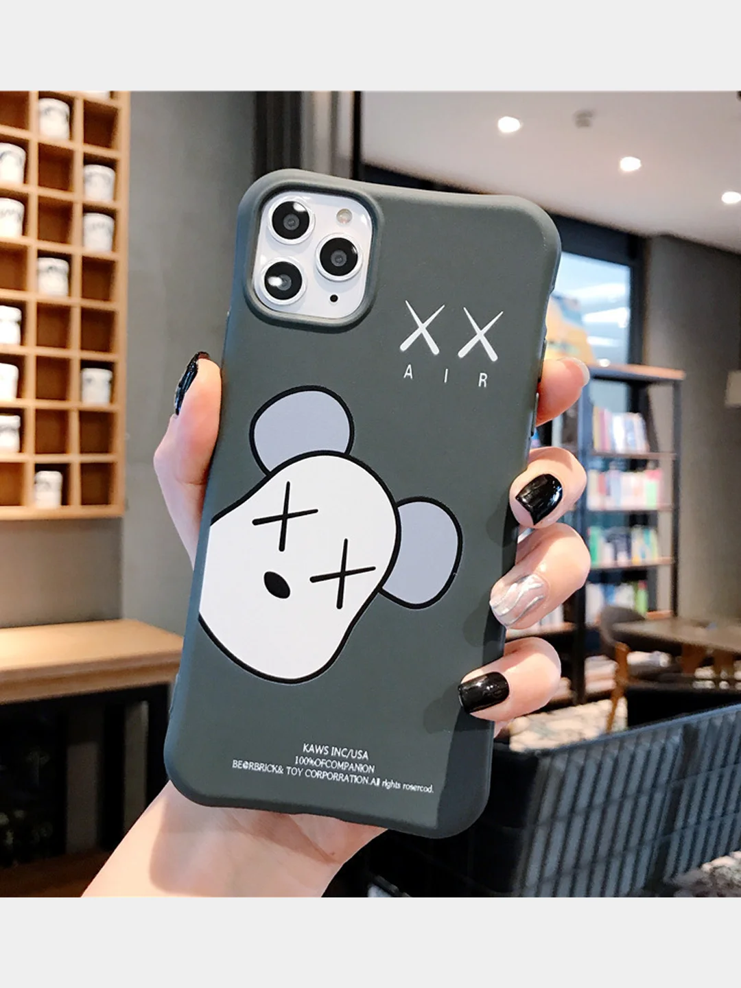 Оливковый чехол для iPhone 6 / 6s, 7 / 8 / SE2020, 7 plus / 8 plus, X / XS, XR, 11