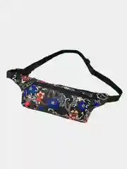 Синий сумка женская поясная, компактная
