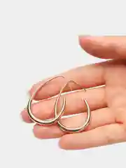 Каплевидные серьги крупные, сережки из бижутерного сплава