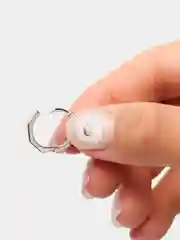 Черный серьги круглые из серебра 925 пробы, сережки, украшение