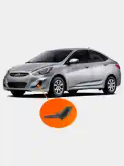 Заглушка противотуманной фары Hyundai Solaris левая