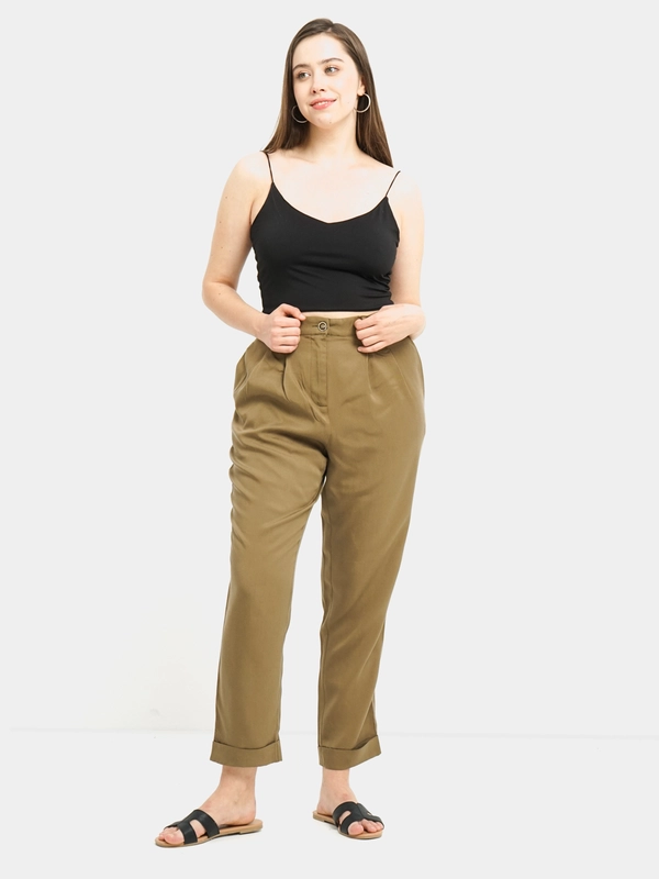 Брюки женские Savage из тенсела, цвет шиитаке
